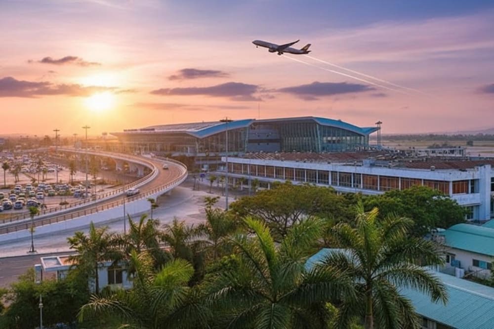 Từ sân bay Đà Nẵng bạn di chuyển khoảng 20km bằng taxi sẽ đến được rạn Nam Ô.